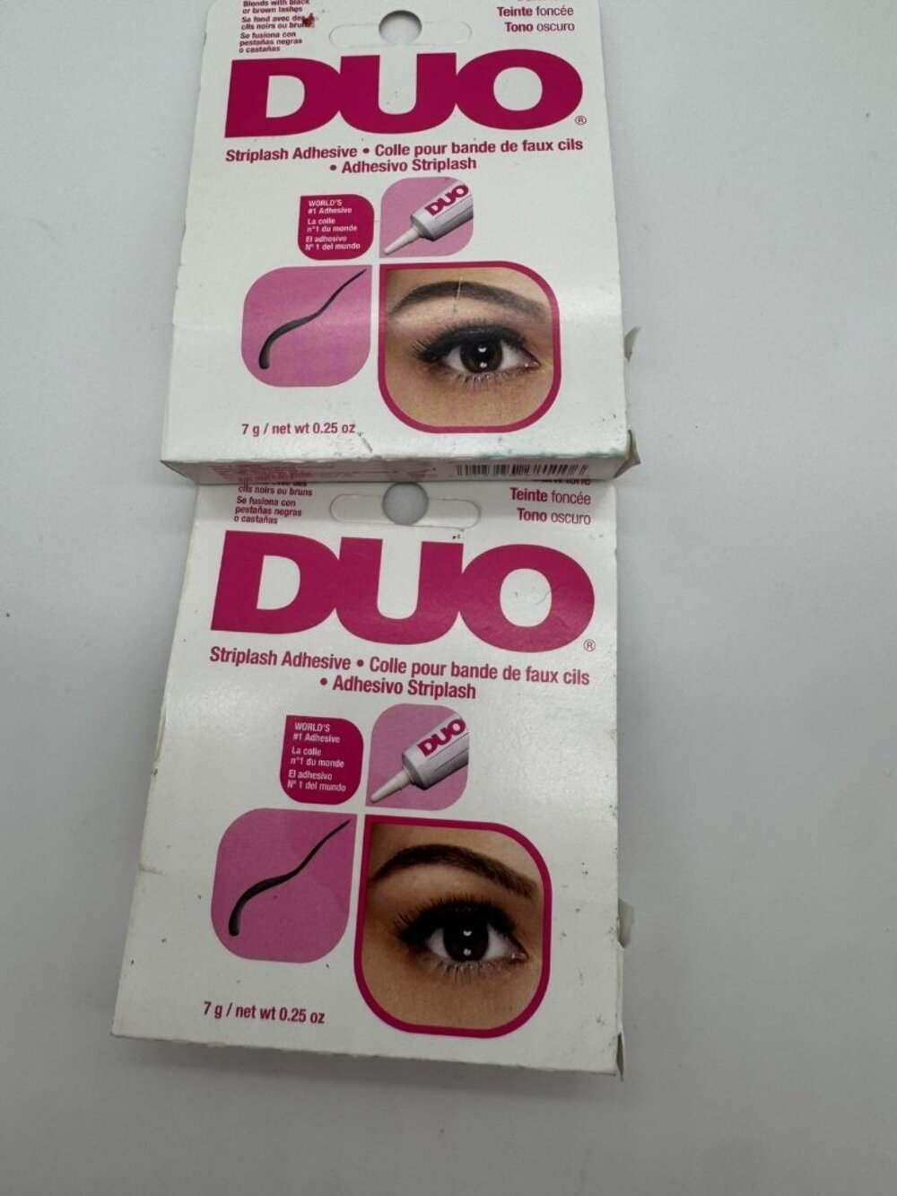 DUO Dark Tone Eyelash Glue 0.25 oz Waterproof Long-Lasting 2 Pack New